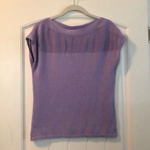 Cap sleeve lavender top